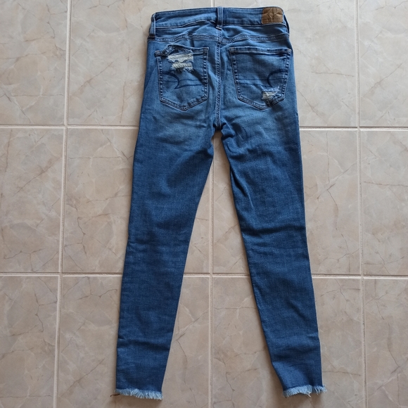 High-rise American Eagle Ripped Jeggings - Picture 3 of 6